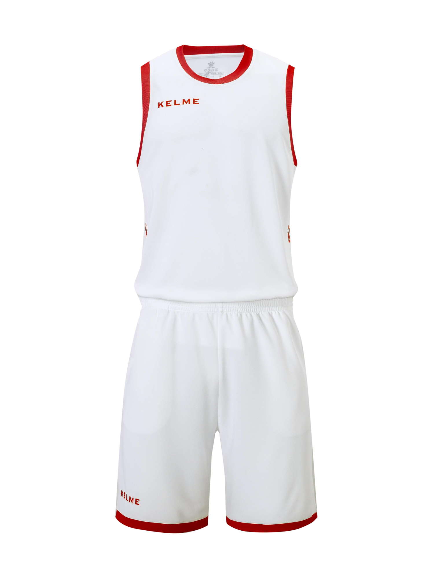 Детская баскетбольная форма KELME Kids Basketball Uniform (White/Red)