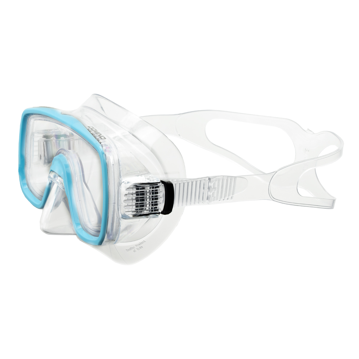 Маска для плав. Salvas Domino Md Mask, CA140C1TQSTH, безопасн.стекло,Silflex, р. Medium, голуб