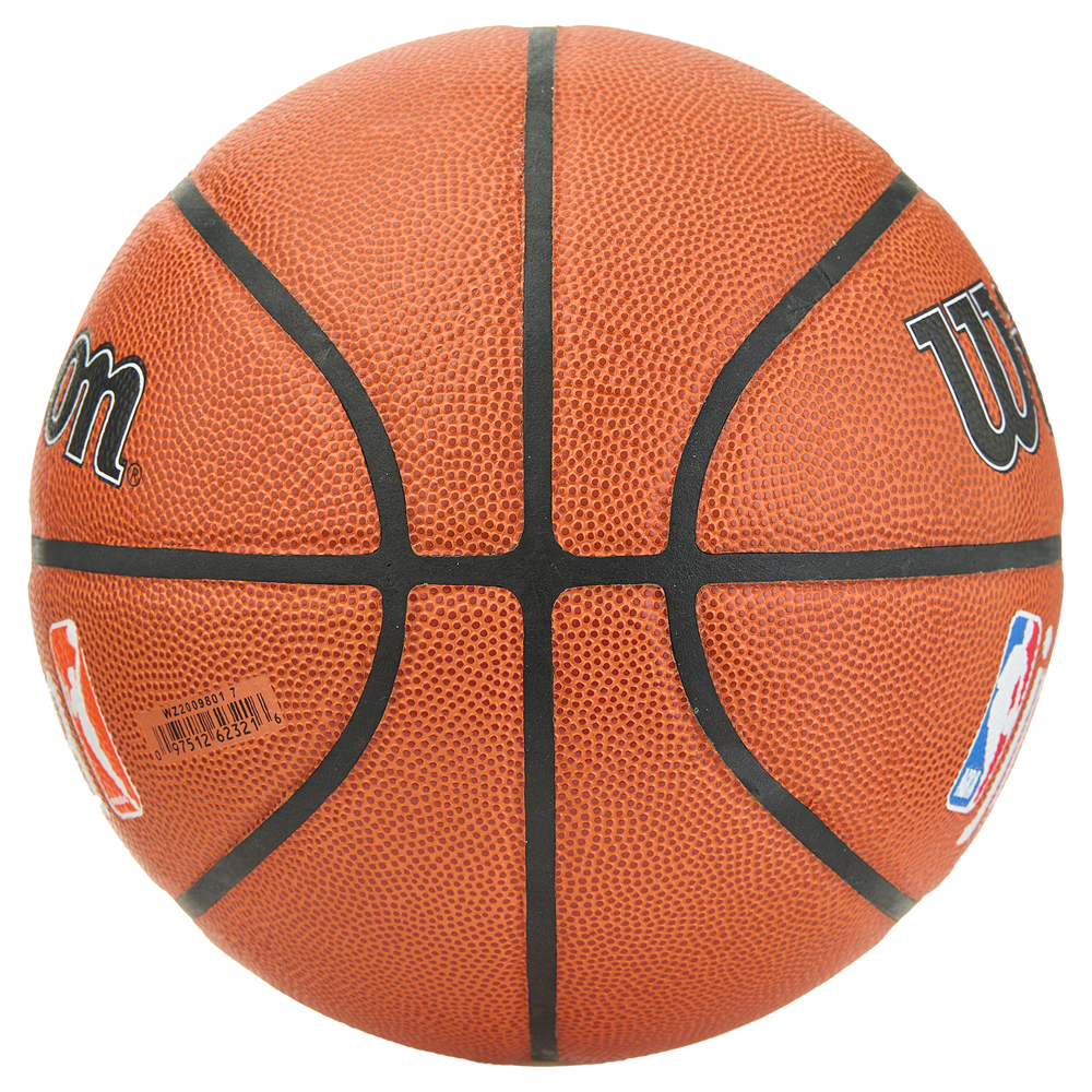 Мяч баск. WILSON JR.NBA Fam Logo Indoor Outdoor, WZ2009801XB7, р.7 композит, бутил. кам., коричневый