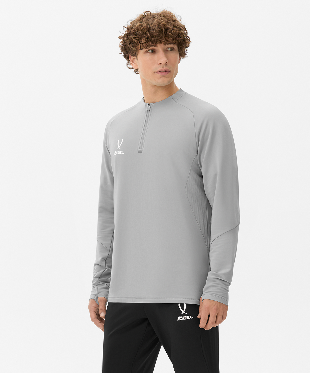 Джемпер тренировочный JOGEL PREMIER PerFormDRY Training 1/4 Zip Top, серый, размер L