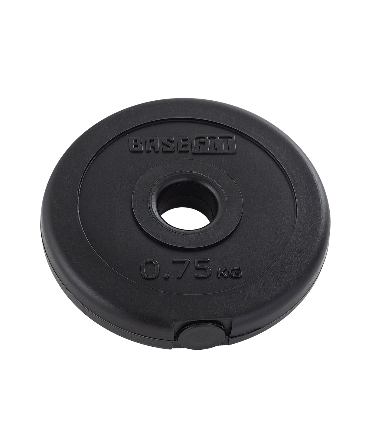 Диск пластиковый BASEFIT BB-203 d=26 мм, черный, 0,75 кг