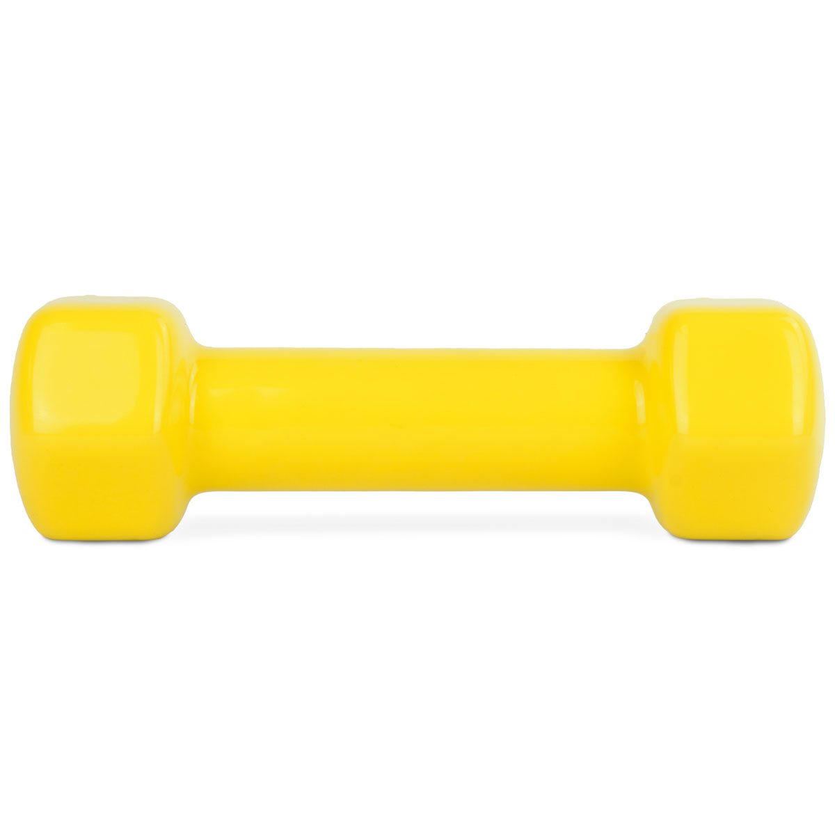 Гантель TORRES 1 кг, PL522202, металл в виниловой оболочке, форма шестигранник, лимонный
