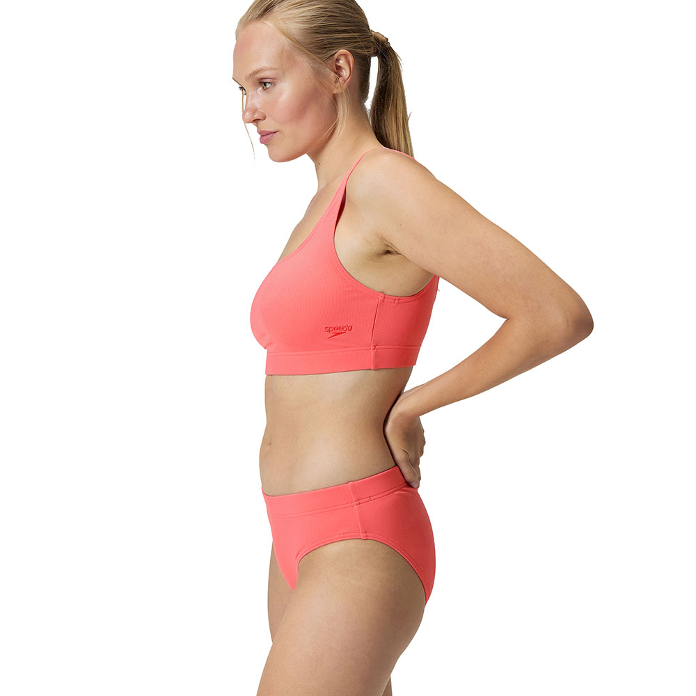 Купальник SPEEDO Textured Deep U-Back Bikinis, 8-00387517926, р.32 (рос.44), коралловый