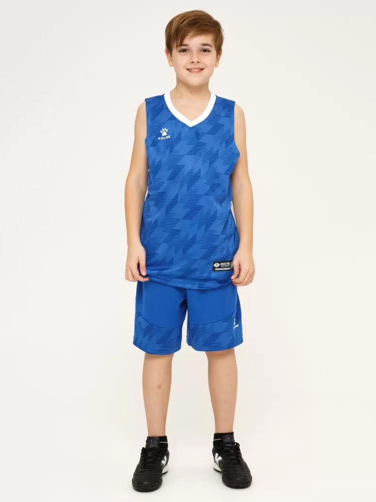 Детская баскетбольная форма KELME Basketball Set Kids Blue