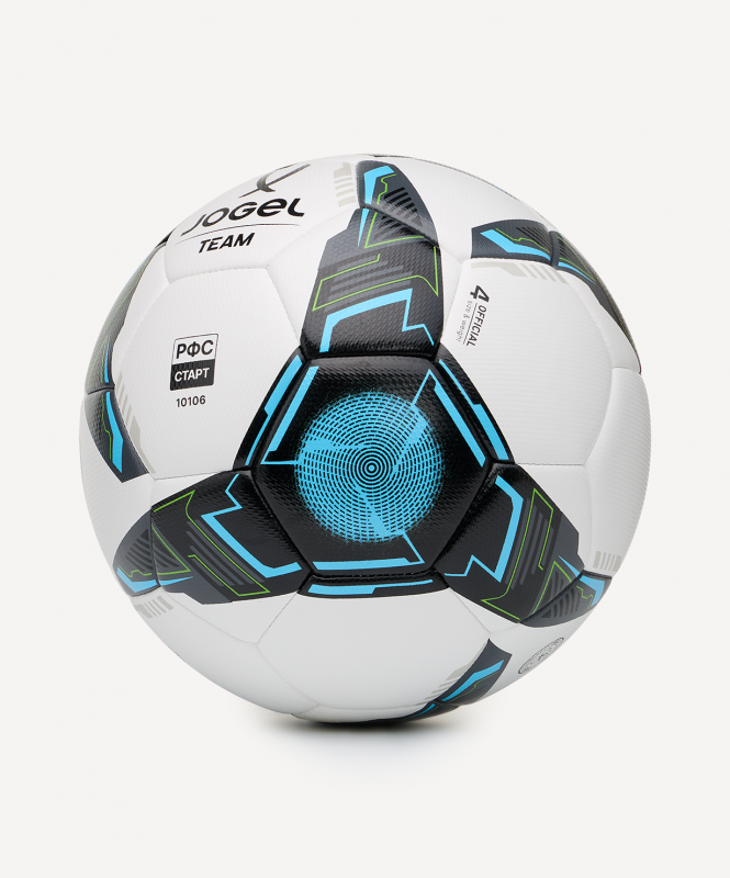 Мяч футбольный JOGEL Team №4, белый (РФС СТАРТ), размер 4