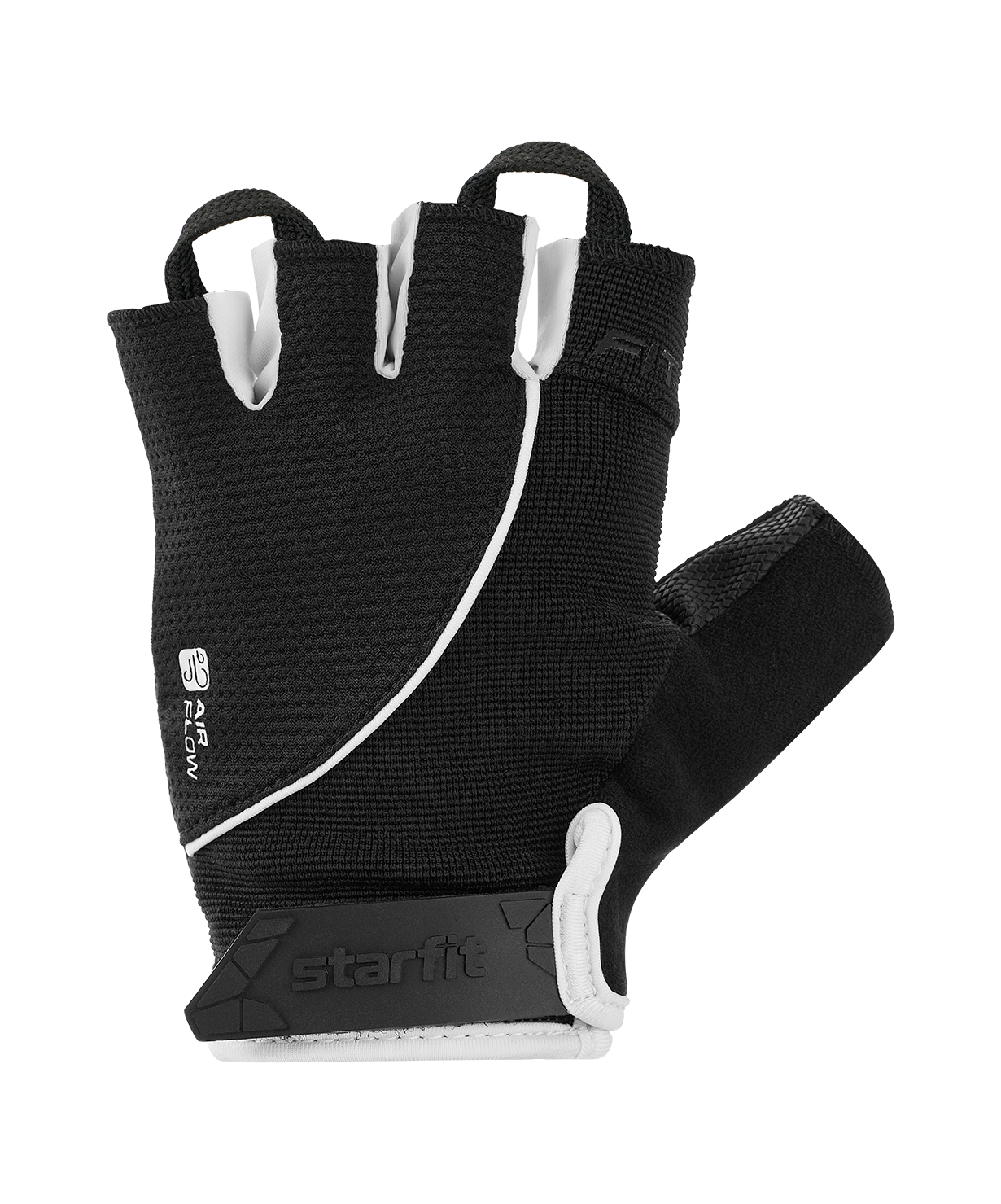 Перчатки для фитнеса STARFIT WG-202, черный/белый