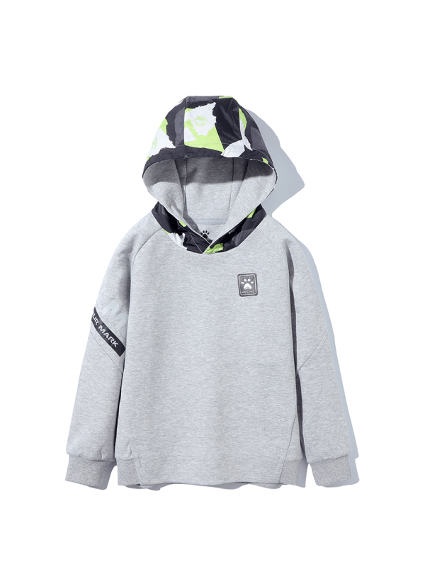 Детское худи KELME Boy's Hooded Sweatshirt Grey