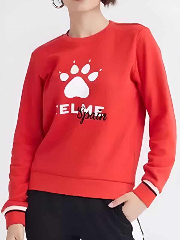 Свитшот KELME Women's Round Neck Sweater Red