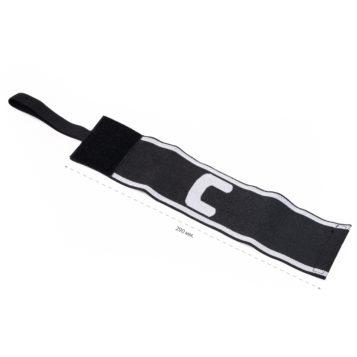 Капитанская повязка TORRES, SS11002-02, нейлон, безразмерная, черно-белый