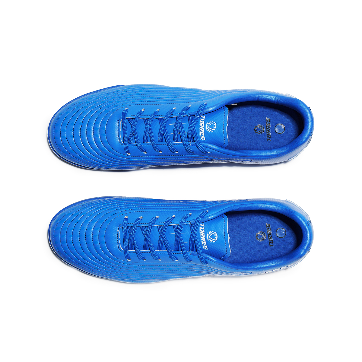 Бутсы зальные TORRES FLEX-J подростковые, TS134232-327-37, р.37, резина,ПУ,текстиль, синий