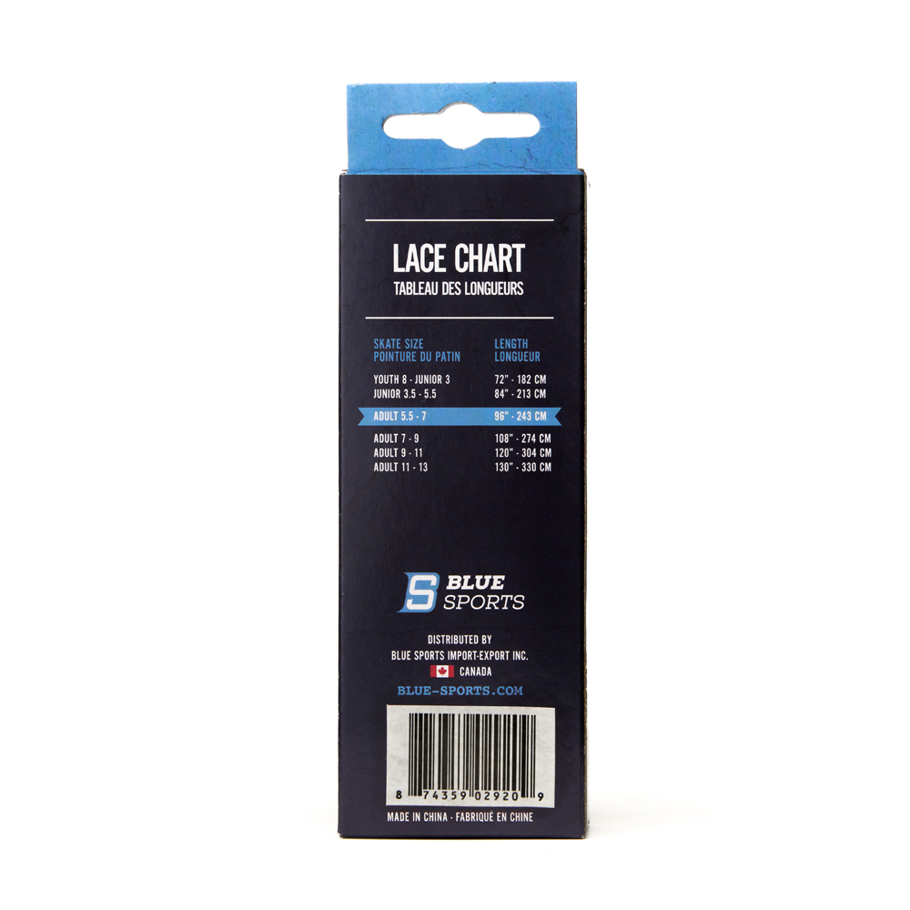 Шнурки для коньков Blue Sports XL-PRO, 902920-L-249, полиэстер, 249 см, лайм