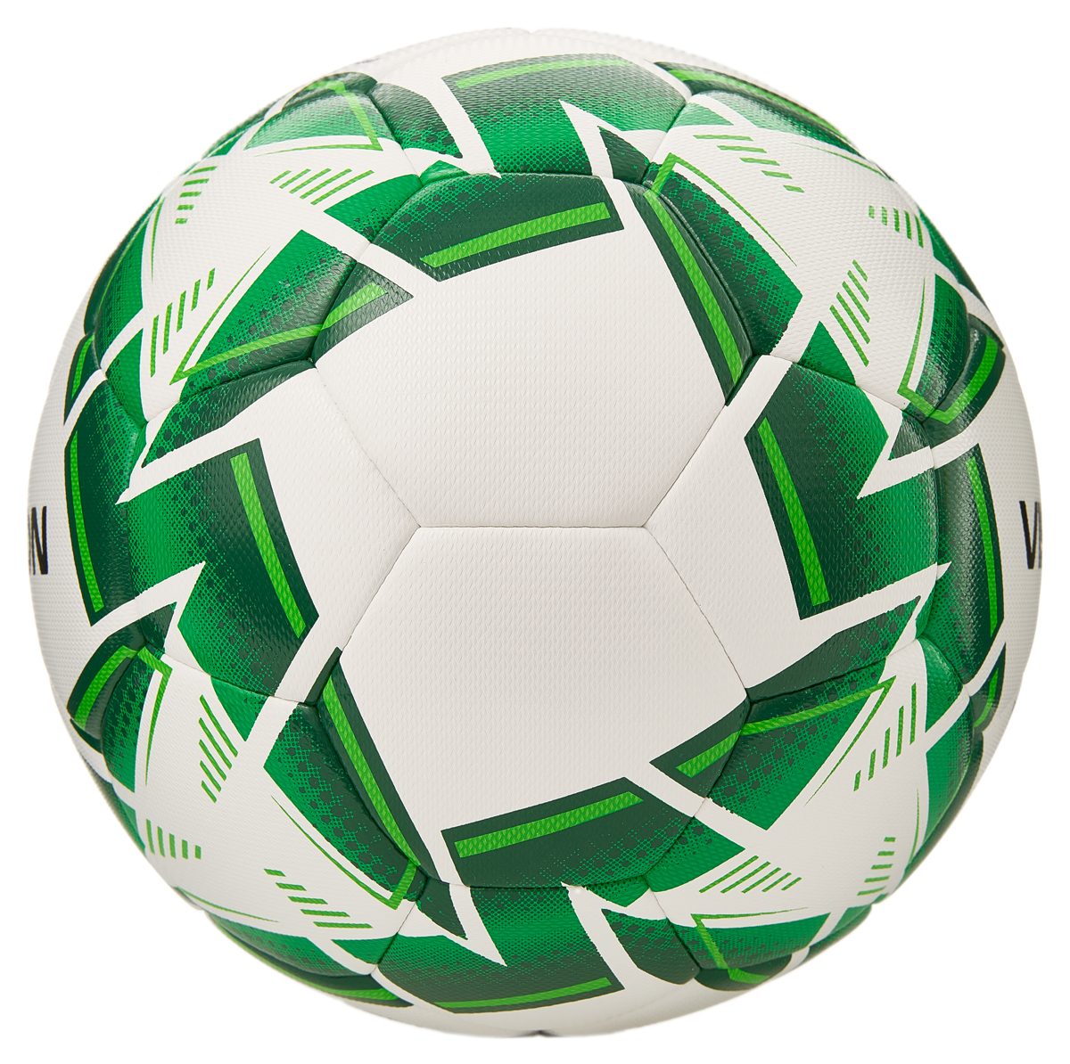 Мяч футзал. VISION MISSION, FS325114 р.4, 32 п. PU, 4 подкл.сл, гибрид.,бело-зелен