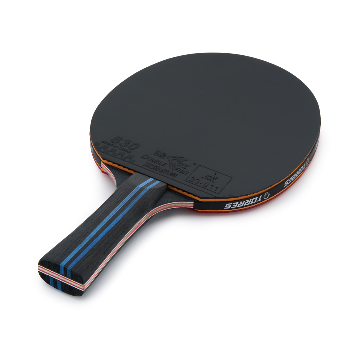 Ракетка для н/т TORRES Club 4*, TT23008, для тренировок, накладка 2,0 мм, конич. ручка