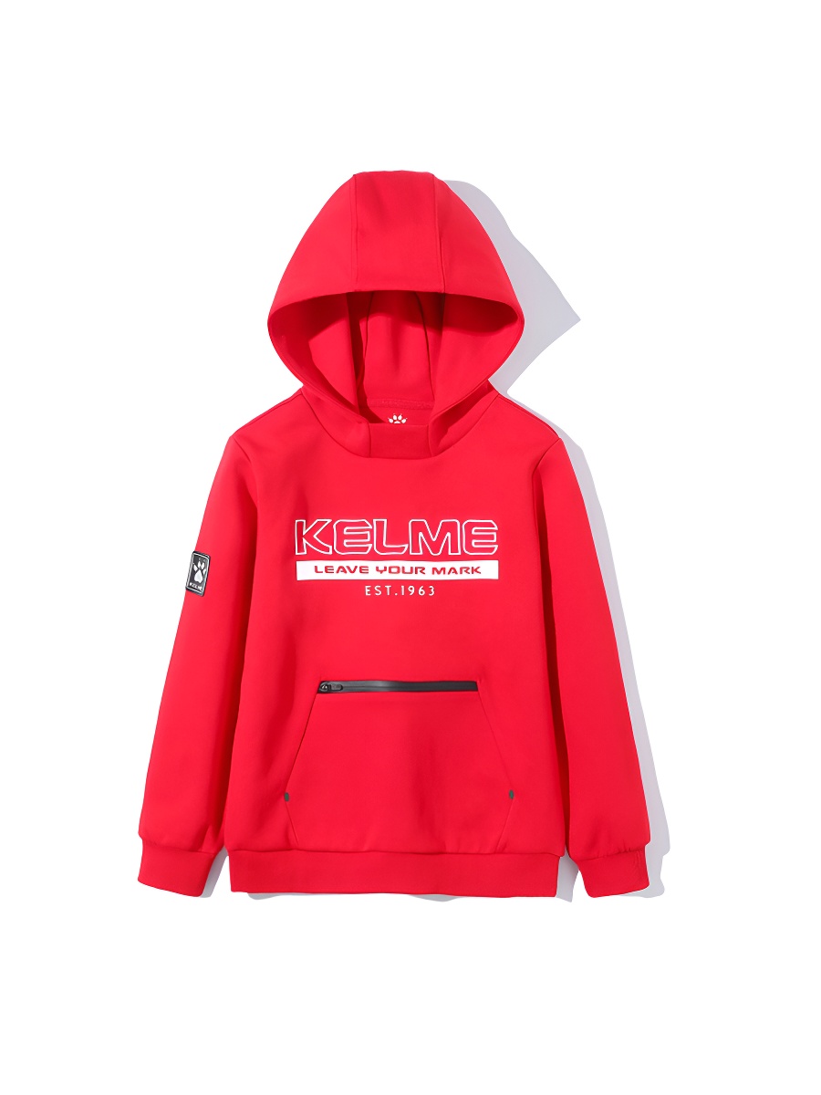 Детское худи KELME Boy's Hooded Sweatshirt Red