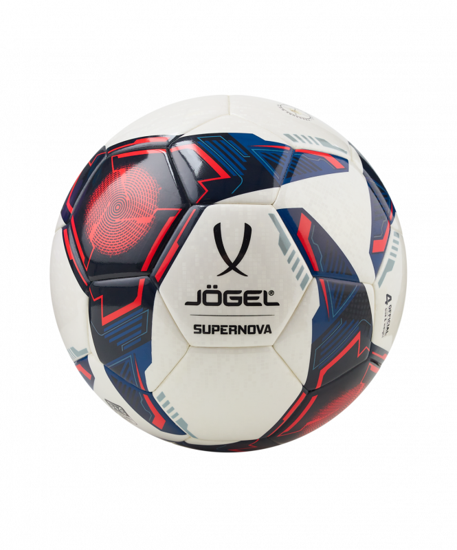 Мяч футзальный JOGEL Supernova №4, белый, размер 4