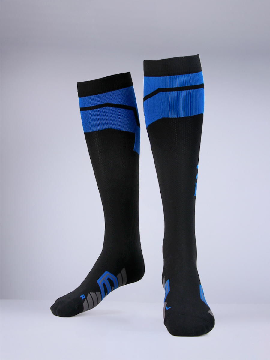 Детские носки компрессионные FN Compression Running Socks Kid (Black/Blue)