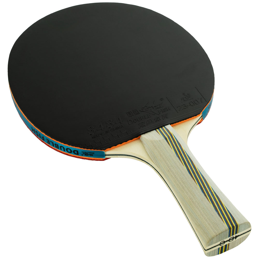Ракетка для н/т DOUBLE FISH 4D-C, для любителей, накладка 2 мм, конич. ручка + чехол