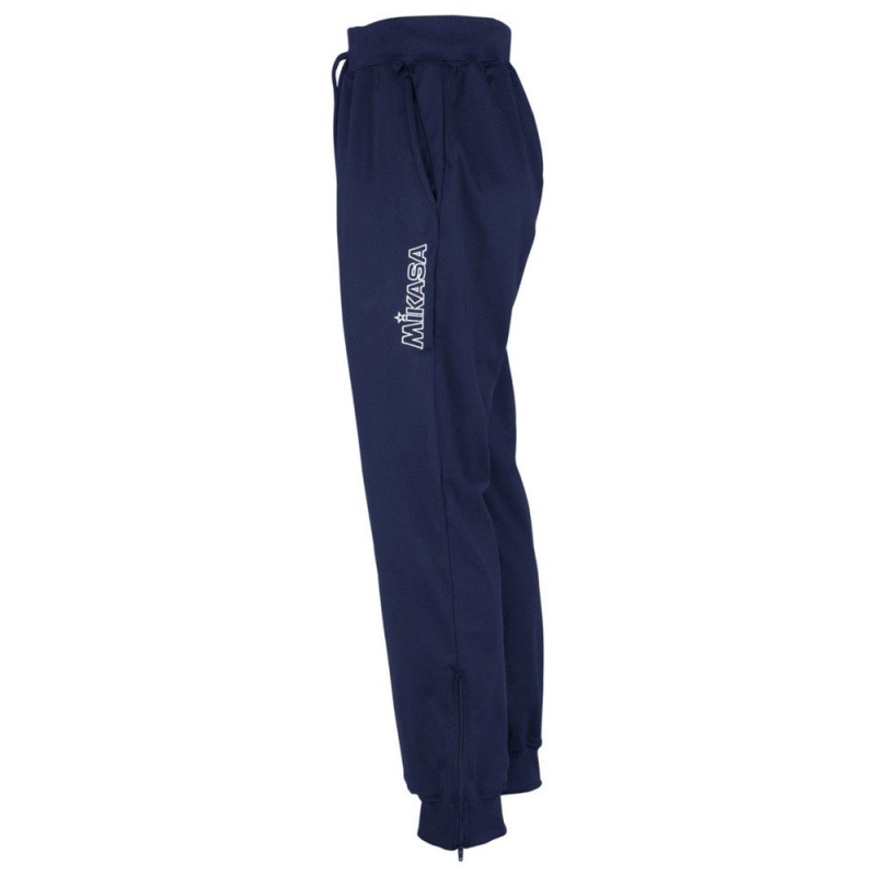 Брюки трен. муж. MIKASA MT701-036-XS, р.XS, 100% полиэстер, темно-синий