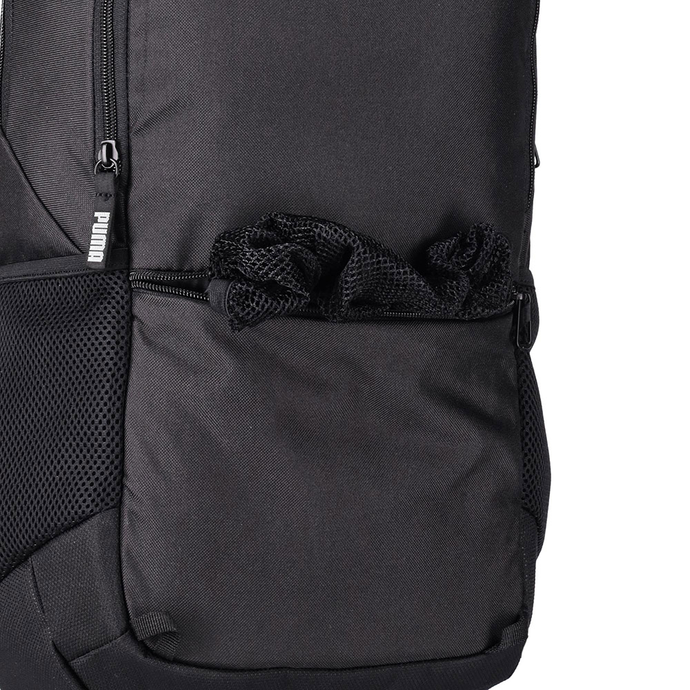 Рюкзак спорт. PUMA TeamGOAL Backpack ball net, 09046701, полиэстер, черный
