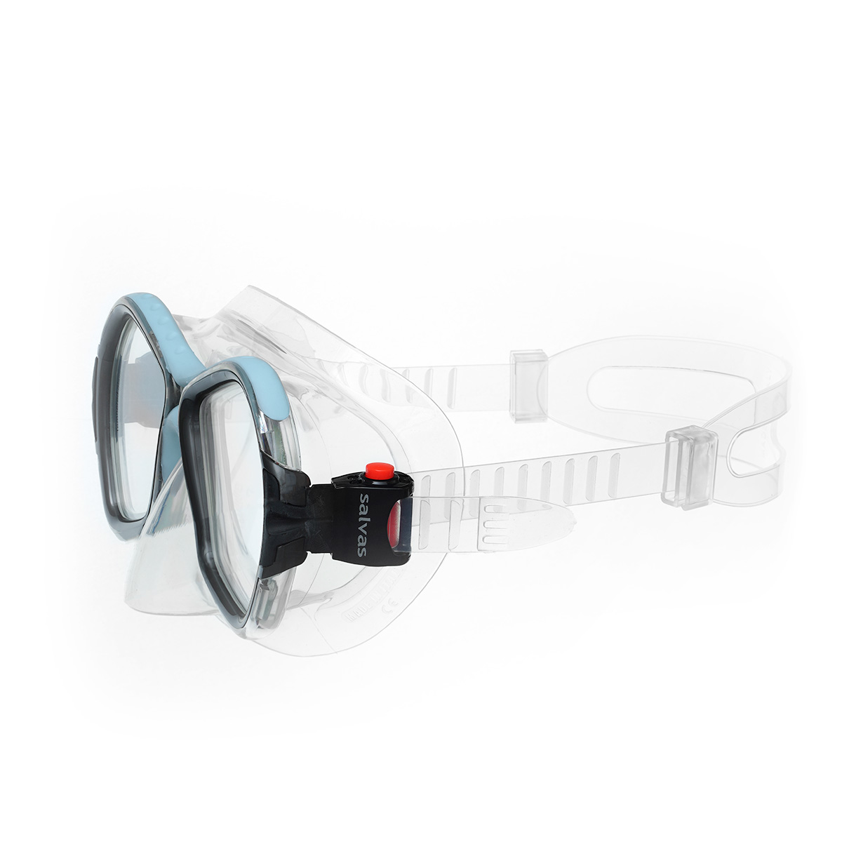 Маска для плав. Salvas Phoenix Mask, CA520S2QYSTH,зак.стекло, силикон, р.Senior, сереб/голуб