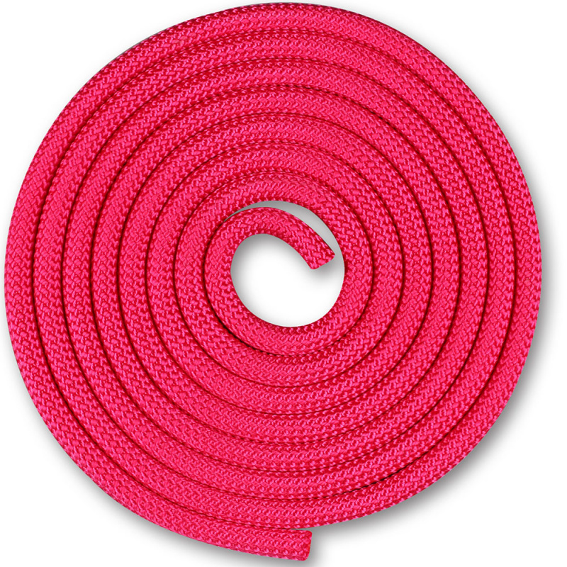 Скакалка гимнастическая INDIGO, SM-121-F, утяжеленная, 150г, длина 2,5м, шнур, фуксия