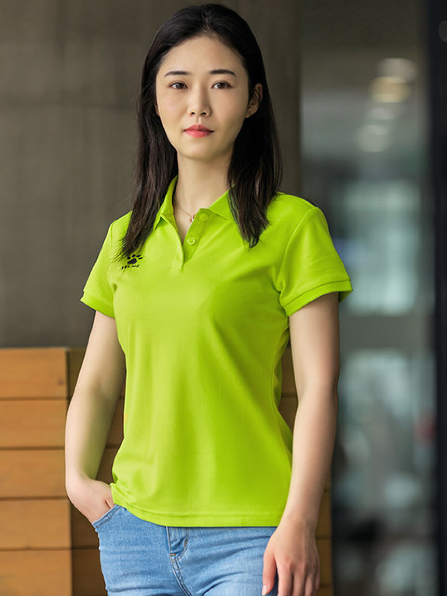 Футболка-поло KELME Short Sleeve Polo Shirt Light Green