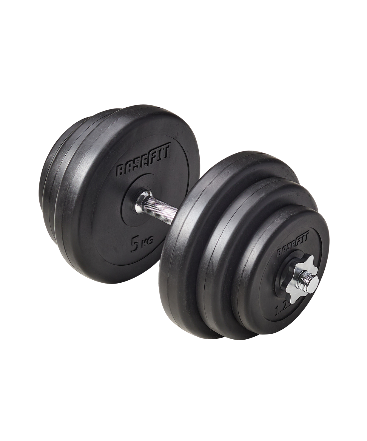 Гантель разборная пластиковая в коробке BASEFIT DB-720, 19,5 кг