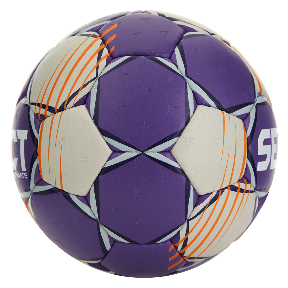 Мяч ганд. SELECT Ultimate Official EHF V24, 1612858999, Senior(р.3), EHF Appr, ПУ, руч.сш, фиол-сер