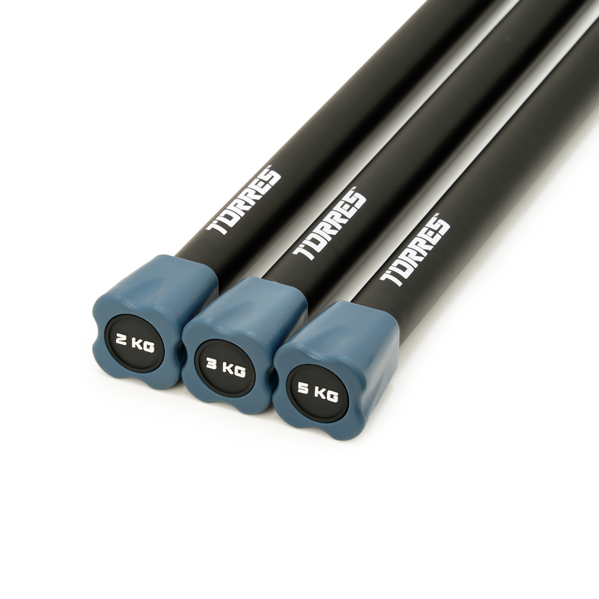 Бодибар TORRES 2 кг, PL525002, металл в неопреновой оболочке, черный