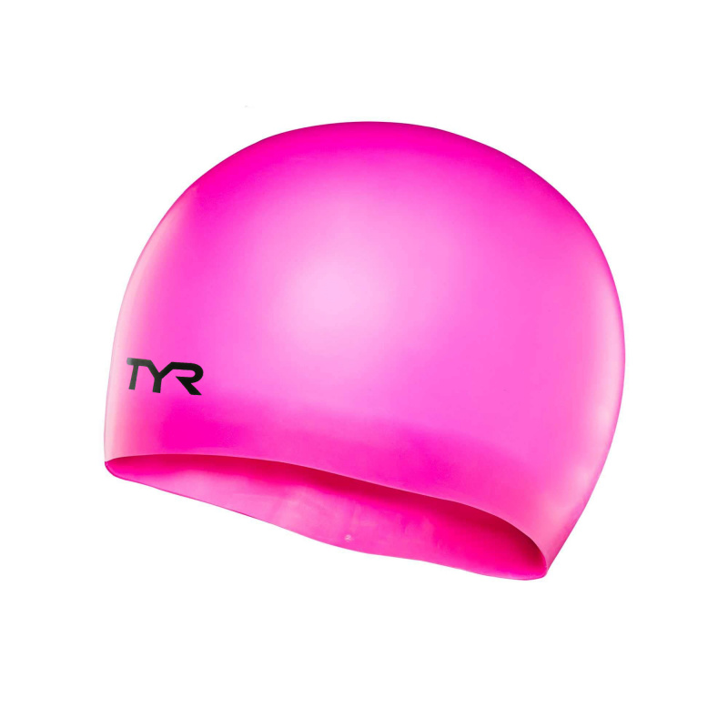 Шапочка для плав. подр. TYR Wrinkle Free Junior Silicone Cap, LCSJR-693, РОЗОВЫЙ, силикон