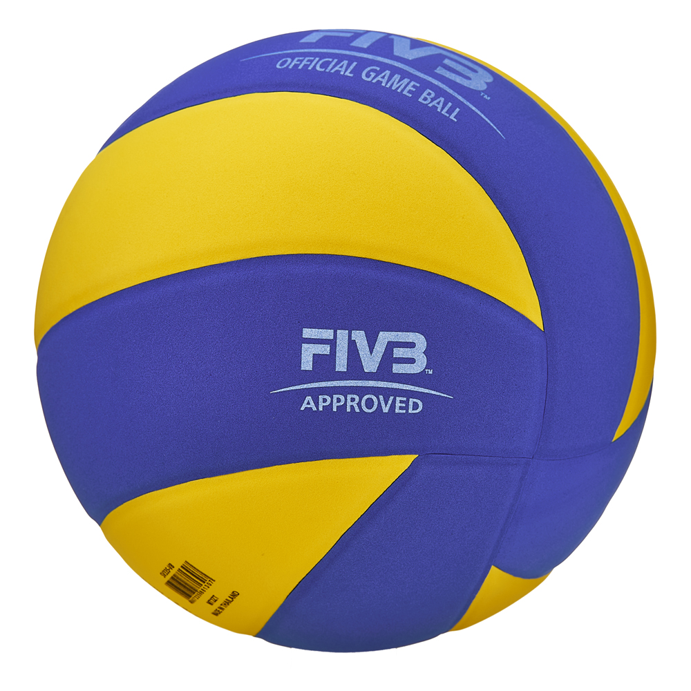 Мяч для вол. на снегу MIKASA SV335-V8, р.5, FIVB Appr, синт.пена ТПЕ, клееный, бут.кам, жел-син