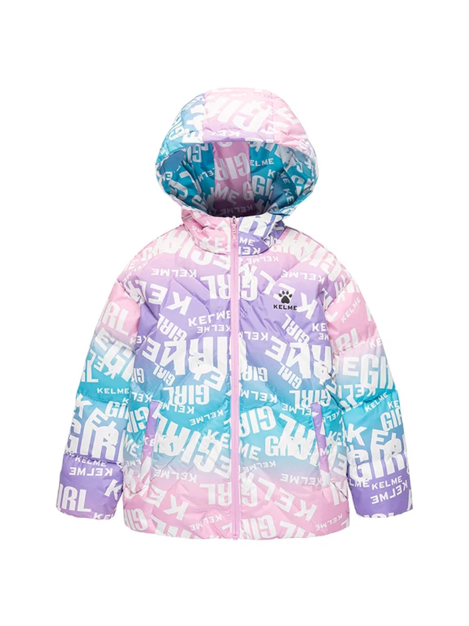 Пуховик KELME Short Down Jacket (Pink/Lilac)