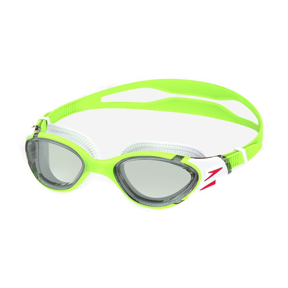 Очки для плав. SPEEDO Biofuse 2.0 8-00233217920, ДЫМЧАТЫЕ линзы, зеленая оправа
