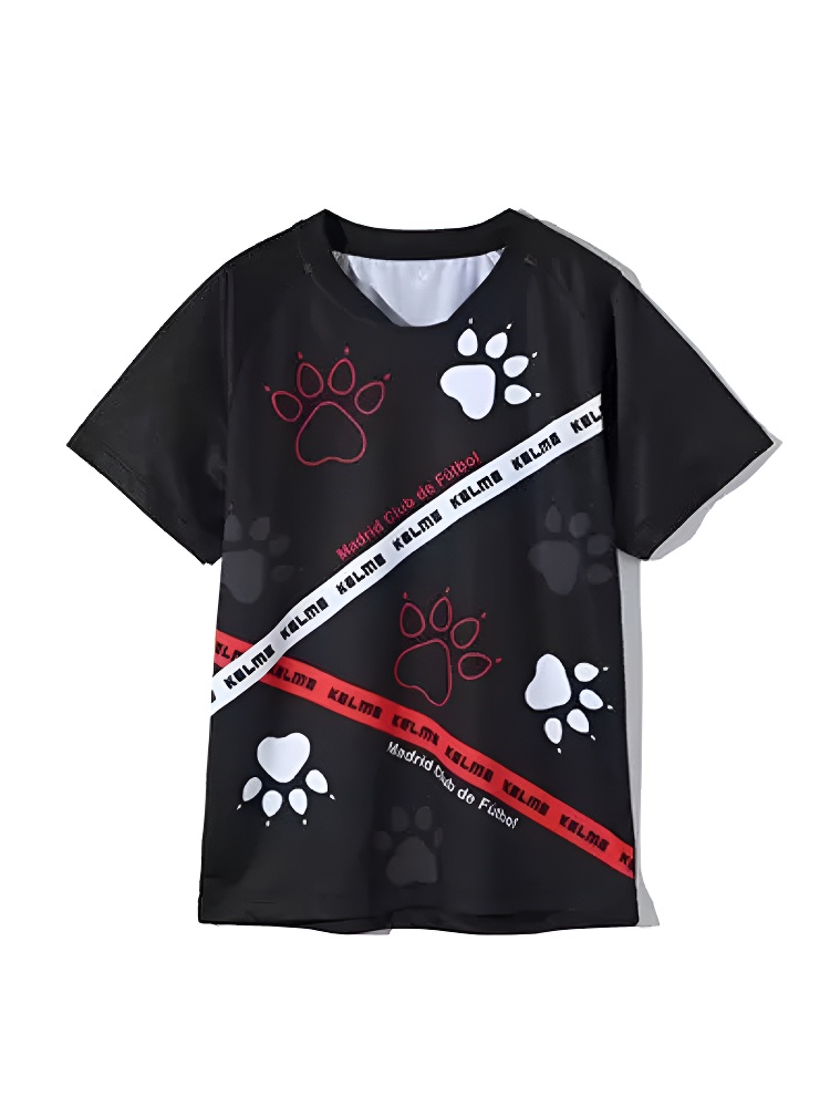 Детская футболка KELME Boys Football Short Sleeve T-Shirt Black