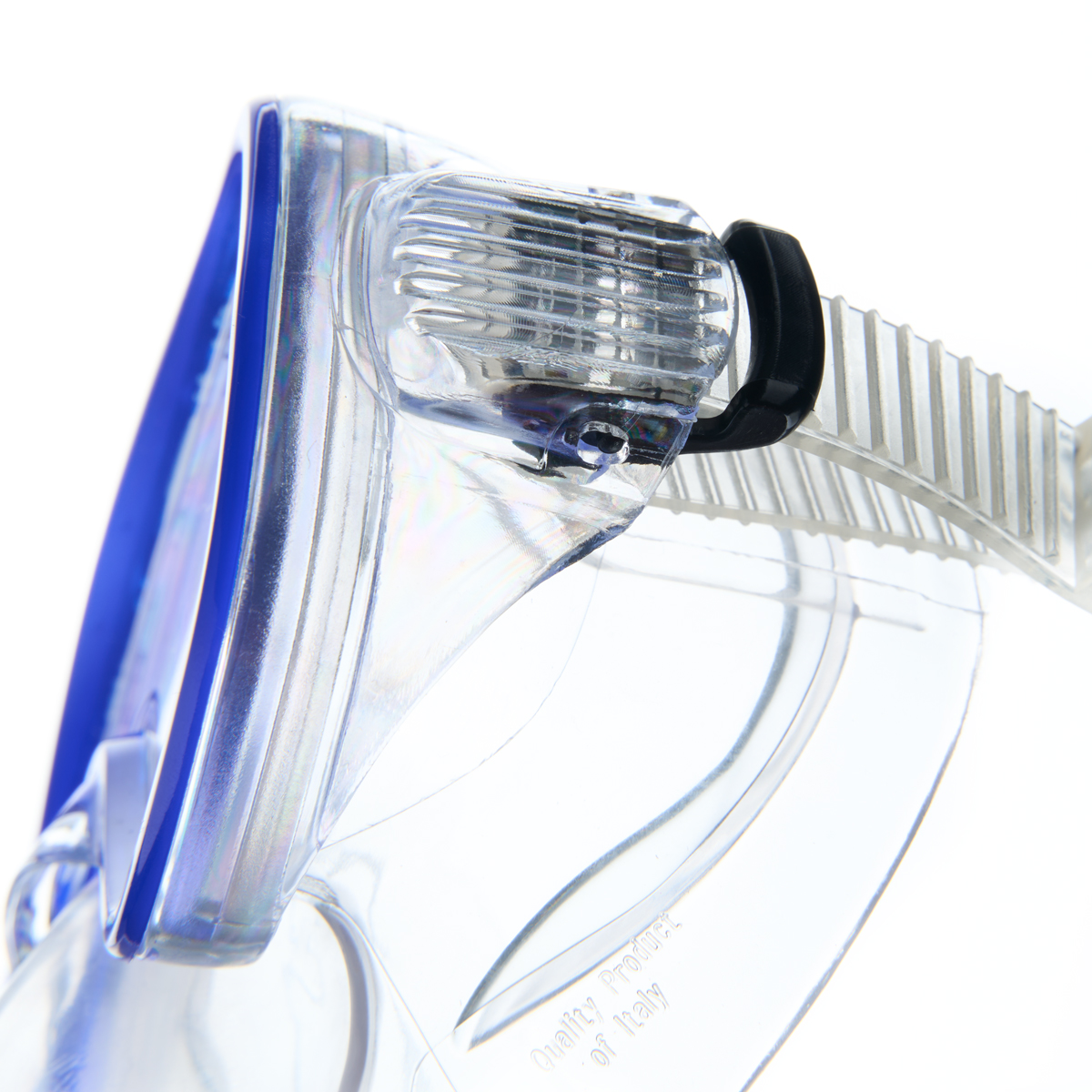 Маска для плав. Salvas Domino Sr Mask, CA150C1TBSTH, закален.стекло, Silflex, р. Senior, синий