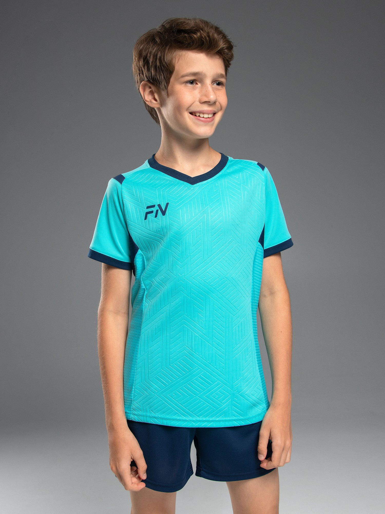 Детская футбольная форма FN Spirit Kid (Teal/Dark Blue)