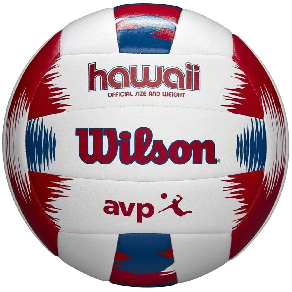 Набор WILSON Hawaii AVP, WTH80219KIT, мяч вол. + фрисби, размер 5, синт.кожа PVC, маш.сш., бело-крас