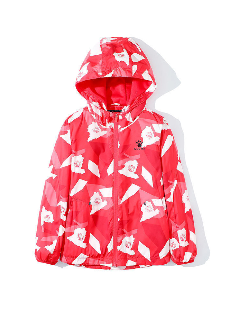 Детская ветровка KELME Boys Windbreaker (Red/White)