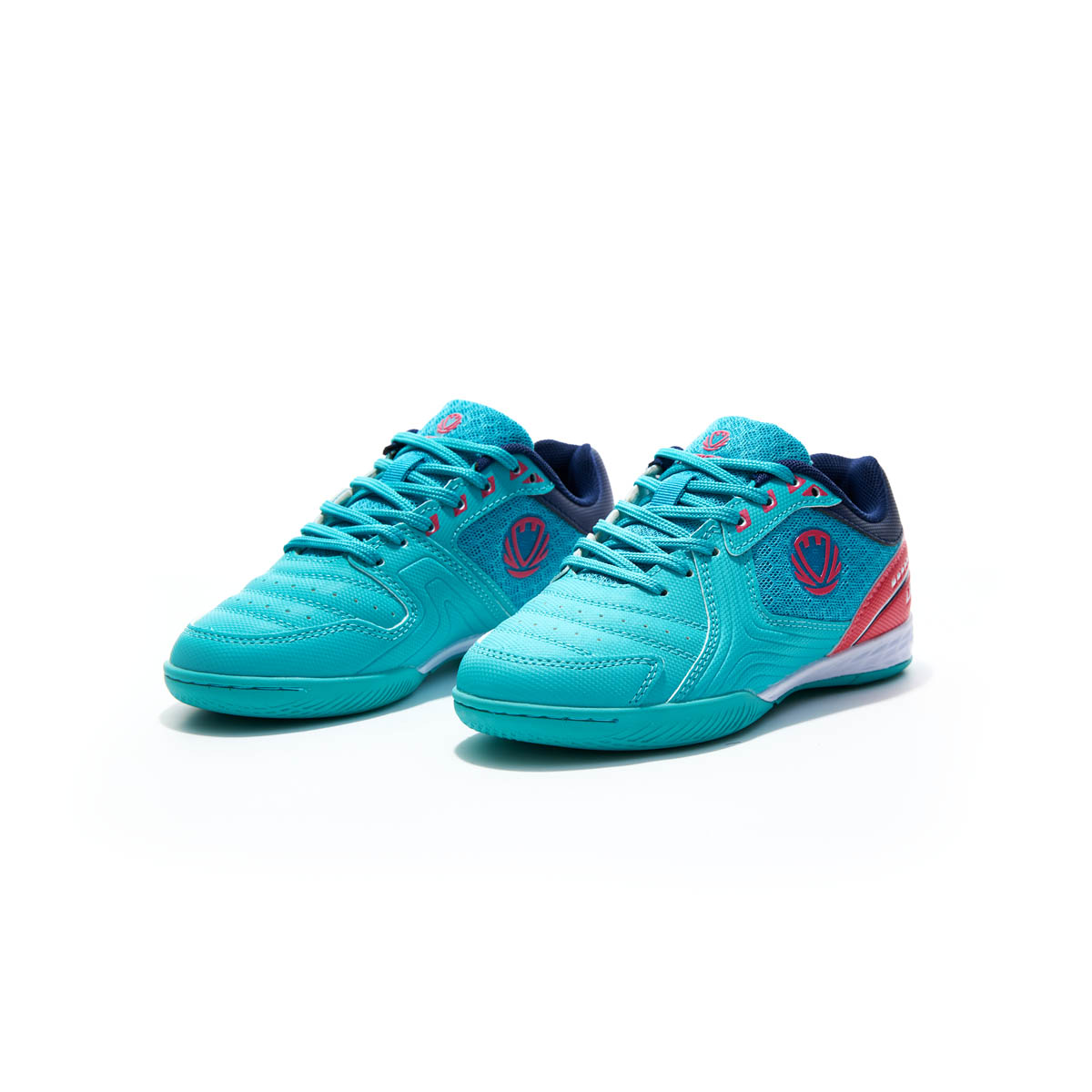 Бутсы зальные TORRES LIDER детские, TS14624485-32, р.32, ПУ, текстиль, бирюзовый