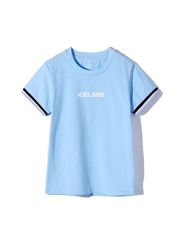 Детская футболка KELME Girls Short Sleeve T-Shirt Light Blue