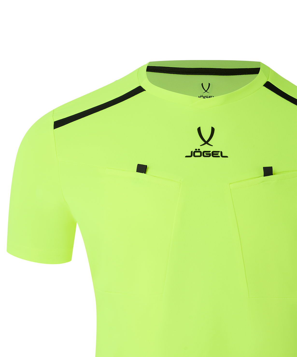 Футболка судейская JOGEL DIVISION PerFormDRY Referee Tee, желтый неон, размер L