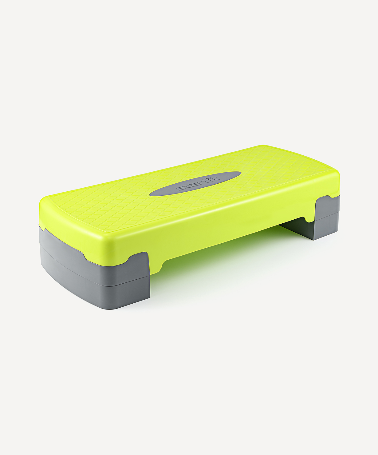 БЕЗ УПАКОВКИ Степ-платформа фиксирующаяся STARFIT SP-103 65х26х15 см, 2-х уровневая, лаймовый