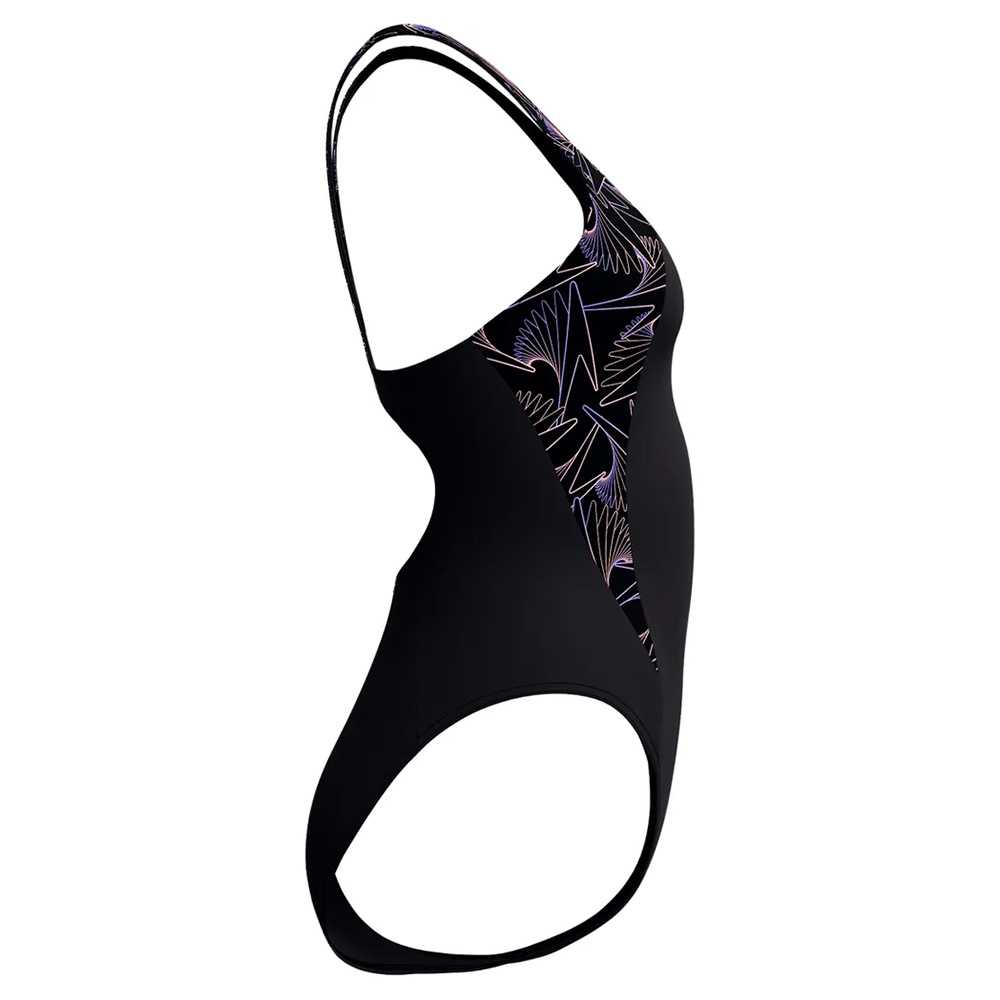 Купальник SPEEDO Hyperboom Splice Muscleback, 8-1347018692, р.36 (рос.48), полиэстер, ПБТ, чер-сирен