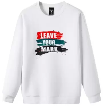 Свитшот KELME Men's Round Neck Sweater White