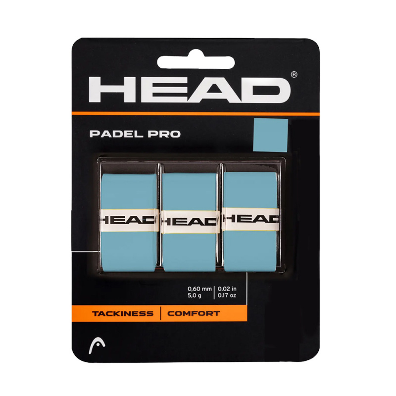 Овергрип Head Padel Pro, 285111-BL, 0.6 мм, 3 шт, голубой