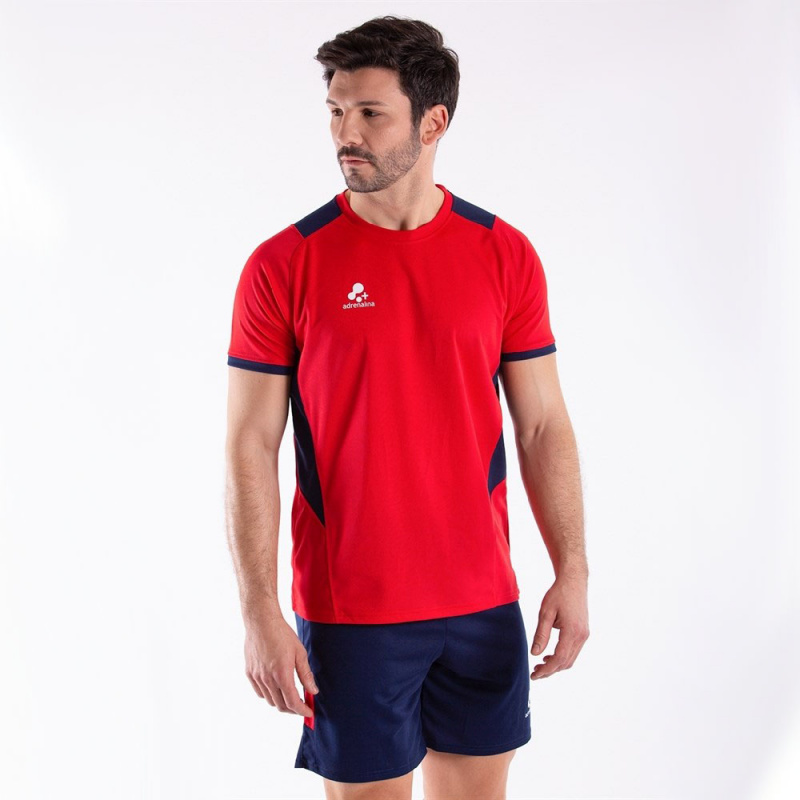 Форма волейб. муж. +ADRENALINA Tommy 1303-062-S, р.S, 100% полиэстер, красно-синий