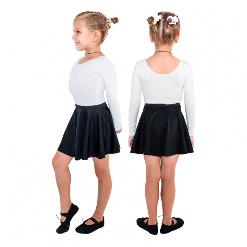 Юбочка гимнастическая Indigo SM-079-36-38, р.36-38, бифлекс, черный